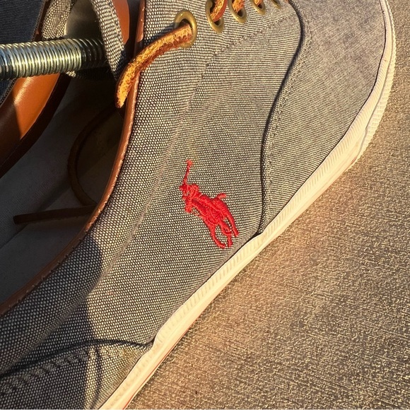 Polo Ralph‎ Lauren Men’s Grey Shoes Size - 10.5 D - Picture 9 of 11